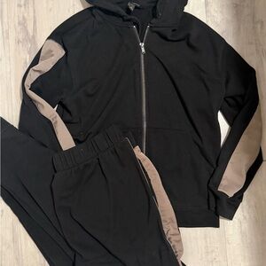 Banana Republic Black Zip-Up set